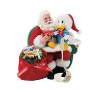Department 56 Possible Dreams Disney - Statuina di Babbo Natale e Paperino, 22,9 cm, multicolore