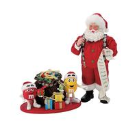 Department 56 Possible Dreams - Set di statuette divertenti con Babbo Natale e M&M, 26 cm, multicolore