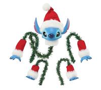 Department 56 Possible Dreams - Set puntale per albero di Natale con Babbo Natale e scritta "Stitch in a Chinch", 30 cm,