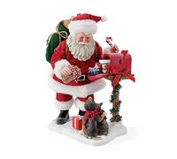 Department 56 Possible Dreams - Statuina di Babbo Natale e i suoi animali domestici, 26 cm, multicolore