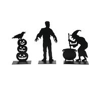 Department 56 Village Collection Accessories - Set di statuette spettrali per Halloween, varie dimensioni, colore: nero