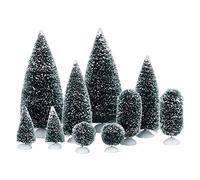 Department 56 Village Collections bag-o-frosted Topiaries accessori, sisal, verde
