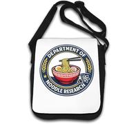 Department of Innovative Noodle Research Emblem Borsa a tracolla bianca