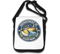 Department of Restful and Peaceful Sleep - Borsa a tracolla, colore: Bianco