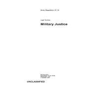 Department Of the Army Military Justice (Tascabile)