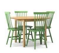 Department Wood Set Tavolo da Pranzo Rovere/Verde
