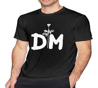Depe-Che Mo-De Mens Tee Funny Short Sleeve T-Shirt Black 3XL