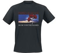 Depeche Mode Music for The Masses Uomo T-Shirt Nero 100% Cotone Regular