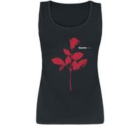 Depeche Mode Rose Donna Top Nero M 100% Cotone Regular