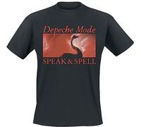 Depeche Mode Speak & Spell Uomo T-Shirt Nero M 100% Cotone Regular