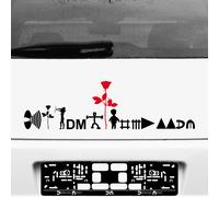 Depeche Mode Tour Motivi Set Nero/Rosso Adesivo Auto Coda Decorazione Pellicola