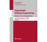 Dependable Software Engineering. Theories, Tools, and Applications (Tascabile)