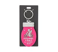 Depesche 11348-009 - Portachiavi a Forma di Angelo Custode, in Feltro Rosa e Metallo, con Ciondolo Portafortuna Come Piccolo Regalo per i Vostri Cari in Viaggio