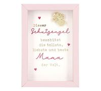 Depesche 11625-001 - Cornice portafoto con scritta in lingua inglese ca piccola attenzione, 8,4 x 5,8 x 1,9 cm, colore: Rosa