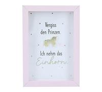 Depesche 11625-021 - Cornice portafoto con scritta in lingua inglese ca piccola attenzione, 8,4 x 5,8 x 1,9 cm