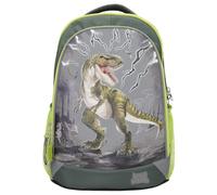 Depesche Zaino scuola Dino World REFLECTOR - dinosauri e fulmini, grigio/verde, taglia unica