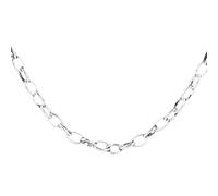 Depesche 11783-002 Collana a Maglie Medie, Argentata, Lunghezza variabile (42 cm + 5 cm), Ideale Come Piccolo Regalo