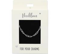 Depesche 11783-003 Collana a Maglie Larghe, Argentata, Lunghezza variabile (42 cm + 5 cm), Ideale Come Piccolo Regalo, Multicolore, Normal