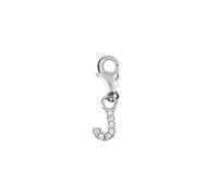 Depesche 11785-019 Charms Express Yourself - Ciondolo per collane e bracciali, Lettera J, Placcato Argento, Come Piccolo Regalo