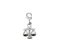 Depesche 11785-067 Charms Express Yourself-Ciondolo per collane e bracciali, Scaglie argentate, Come Piccolo Regalo, Multicolore, Normal