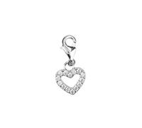 Depesche 11785-073 Charms Express Yourself - Ciondolo per collane e bracciali, Cuore Argentato, Come Piccolo Regalo