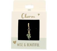 Depesche 11785-085 Charms Express Yourself-Ciondolo per collane e bracciali, Serpente, Placcato Oro, Come Piccolo Regalo, Multicolore, Normal
