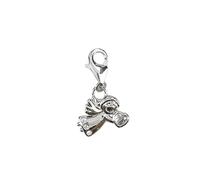 Depesche 11785-106 Charms Express Yourself - Ciondolo per collane e bracciali, Angelo, Placcato Argento, Come Piccolo Regalo