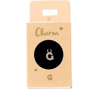 Depesche 11834-007 Charm Lettera G, Pendente Placcato Oro per collane, bracciali e Orecchini, Ideale Come Piccolo Regalo