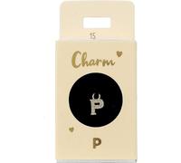 Depesche 11834-015 Charm Lettera P, Pendente Placcato Oro per collane, bracciali e Orecchini, Ideale Come Piccolo Regalo, Multicolore, Normal