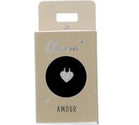 Depesche 11834-034 Charm Cuore, Ciondolo Placcato Argento per collane, bracciali e Orecchini, Ideale Come Piccolo Regalo, Multicolore, Normal