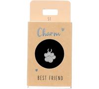 Depesche 11834-051 Charm a Forma di Zampa, Ciondolo Argentato per collane, bracciali e Orecchini, Ideale Come Piccolo Regalo