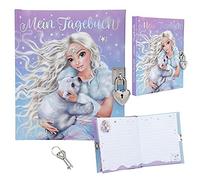 Depesche 12054 TOPModel Iceworld - Diario con motivo modello in blu e viola, piccoli orsi polari, un lucchetto e 192 pagine di carta decorate