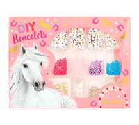 Depesche- Kreativität 12056 Miss Melody-Set per la Realizzazione di Braccialetti Fai da Te, comprensivo di Elastico, Numerose Perline, ciondoli e Istruzioni, Multicolore