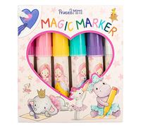 Depesche Depesche-12120 Prinzessin 12120 Princess Mimi, Set con 5 pennarelli e Una Penna Magica, per disegnare, Scrivere e Decorare, Multicolore