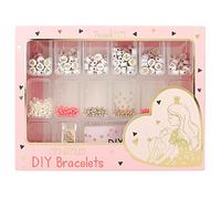 Depesche 12132 Princess Mimi Mini&Mum - Set di Braccialetti Fai da Te per Madre e Figlia con Oltre 200 Perline e ciondoli in Bianco, Oro, Nero, Nudo e Rosa