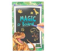 Depesche 12157 Dino World Magica, Lavagna LCD e Penna da Disegno Incluse, per disegnare e schematizzare, Colore Blu