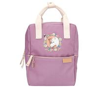 Depesche 12165 Miss Melody Farm House-Zaino per Bambini in Viola, con Ricamo di Cavalli e Fiori, Borsa con Spalline Regolabili e targhetta, Multicolore