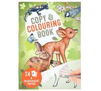 Depesche Libro da ricalco 12178 Wildlife – 24 motivi della foresta, foglio trasparente – Multicolore