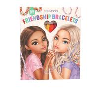 Depesche 12370 TOPModel - Set di Braccialetti dell'amicizia Fai da Te per Annodare Braccialetti e ciondoli, Set Artigianale con Filo di Cotone in 12 Colori e Istruzioni