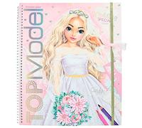 Depesche 12393 Crea Il Tuo Speciale Matrimonio TOPModel-Libro 60 Pagine per Creare Bellissimi Abiti, Inclusi Fogli di Adesivi, Modelli e Campioni di Tessuto