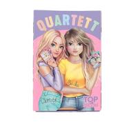 Depesche 12394 TOPModel quartetto con Motivi di Modelli, 32 Carte da Gioco Colorate e Istruzioni, per 2-3 Giocatori, Multicolore