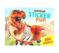 Depesche- Dinosauri 12408 Dino World Sticker Fun-Libro 24 Pagine a Sfondo colora