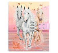 Depesche 12419 Miss Melody Sundown - Diario con numeri e suono, libro con motivi cavalli e 80 pagine a righe colorate