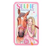 Depesche 12490 Miss Melody Selfie Divertenti Motivi di Cavalli, 30 Pagine, Libro da colorare Incluso di Adesivi, Multicolore, zzzz-s