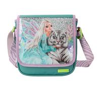 Depesche 12496 TOPModel Fantasy Tiger - Borsa a Tracolla in Lavanda e Petrolio, Piccola Borsa con Zip e Tracolla Regolabile