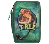 Dino World - Triple Pencil Case - T-Rex - Green -( 0412506 ) Toy NUOVO