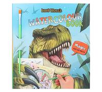 Depesche 12578 Dino World-Watercolour Book, Libro Pennello e 15 Motivi di Cavalli da colorare con l'acqua, Multicolore