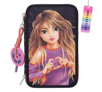Topmodel Night Light (0412597) Triple Pocket Pencil Case Nero Uomo