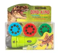 Depesche 12638 Dino World-Torcia con 24 Effetti, Pratica Lampada Che può proiettare Immagini di Dinosauri, a Batteria, Multicolore, Medium