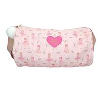 Depesche 12865 Princess Mimi Bunny Ballet-Borsa Sportiva Rosa con Ballerine e Coniglietti, Forma di Rotolo con Tracolla Regolabile, Multicolore
